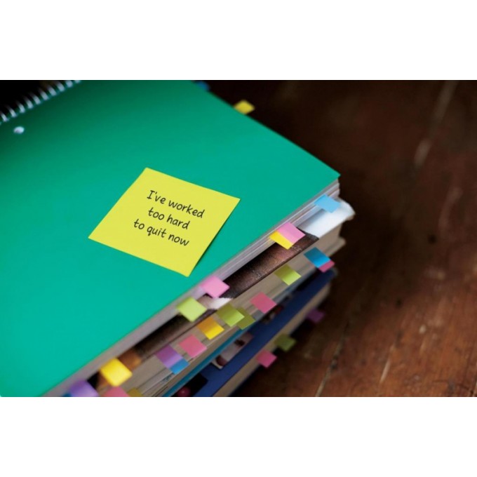 Zestaw promocyjny zakładek POST-IT® (683-4), PP, 11,9x43,2mm, 4+2x35 kart., mix kolorów, 2 GRATIS