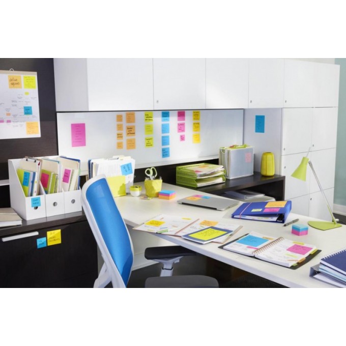 Zestaw promocyjny zakładek POST-IT® (683-4), PP, 11,9x43,2mm, 4+2x35 kart., mix kolorów, 2 GRATIS