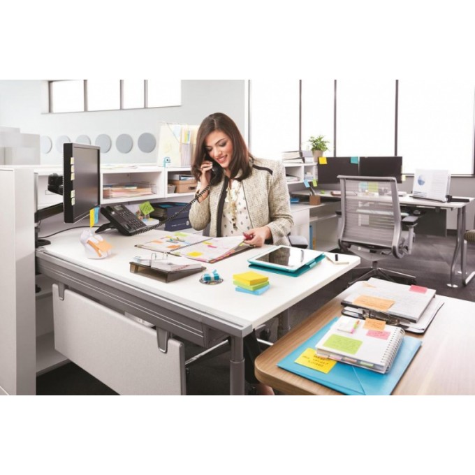 Zestaw promocyjny zakładek POST-IT® (683-4), PP, 11,9x43,2mm, 4+2x35 kart., mix kolorów, 2 GRATIS