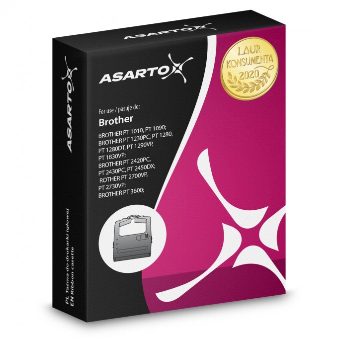 Taśma Asarto do Brother R631N | TZE631 |  black/YL