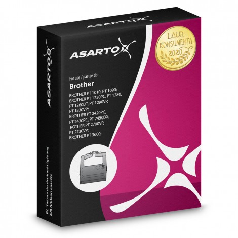 Taśma Asarto do Brother R631N | TZE631 |  black/YL