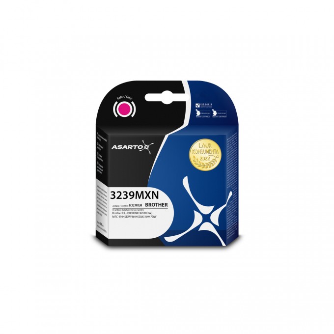 Tusz Asarto do Brother 3239MXN | LC3239XLM | 5000 str. | magenta