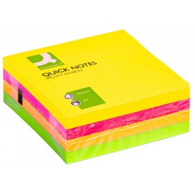 Kostka samoprzylepna Q-CONNECT Brilliant, 76x76mm, 1x320 kart., neonowa