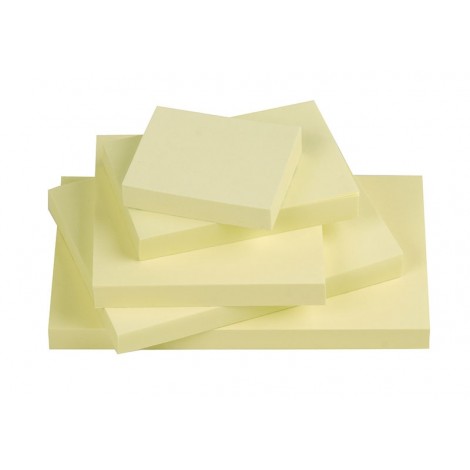 Bloczek samoprzylepny Q-CONNECT, 102x76mm, 1x100 kart., jasnożółty