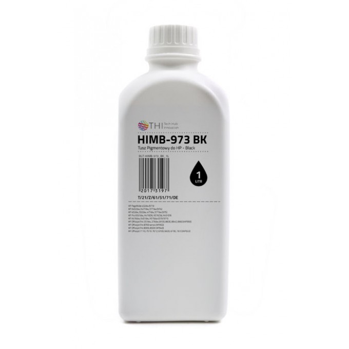 Butelka Black HP 1L Tusz Pigmentowy (Pigment) INK-MATE HIMB973 