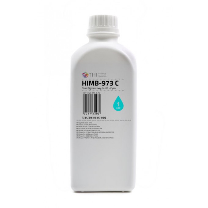 Butelka Cyan HP 1L Tusz Pigmentowy (Pigment) INK-MATE HIMB973 