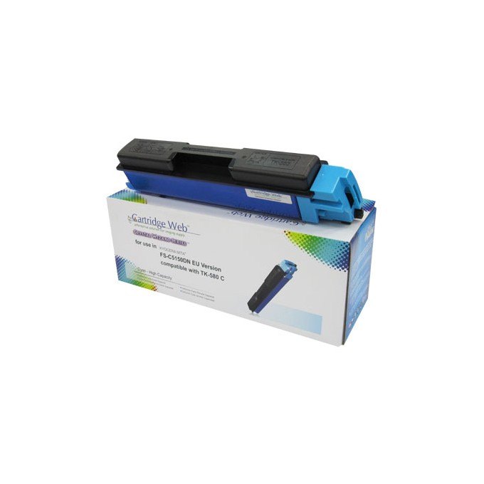 Toner Cartridge Web Cyan Kyocera TK580 zamiennik TK-580C 