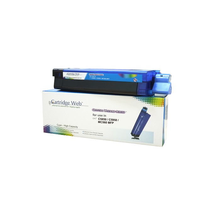 Toner Cartridge Web Cyan OKI C5850 zamiennik 43865723 