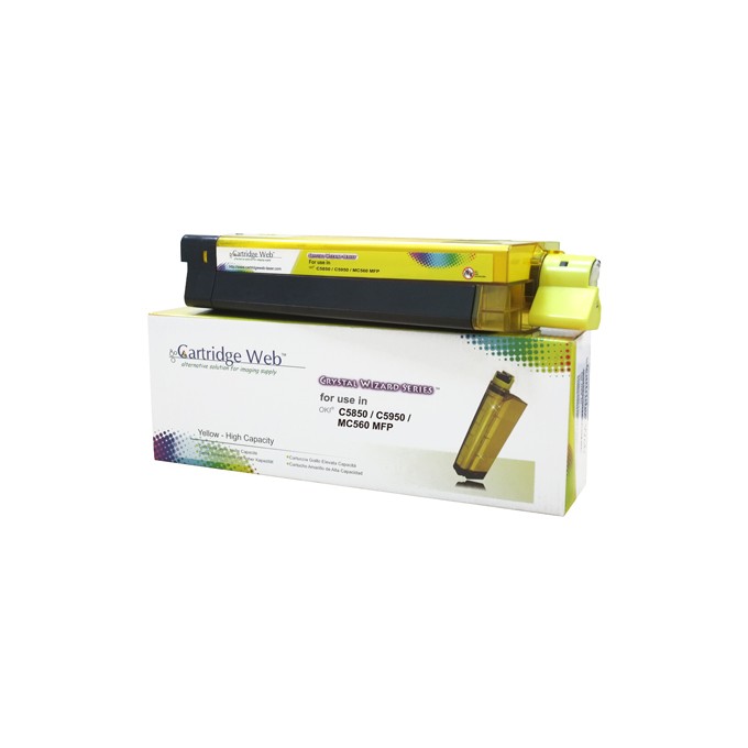 Toner Cartridge Web Yellow OKI C5850 zamiennik 43865721 