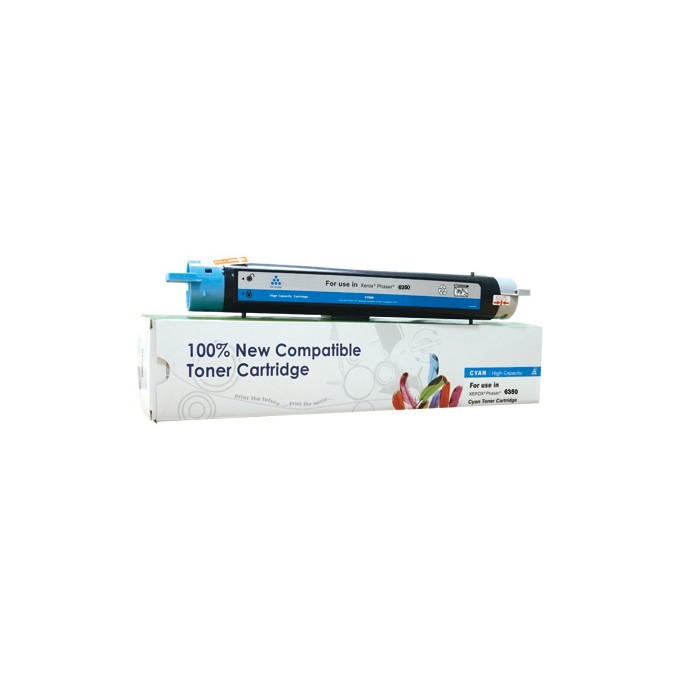 Toner Cartridge Web Cyan Xerox 6350 zamiennik 106R01144 