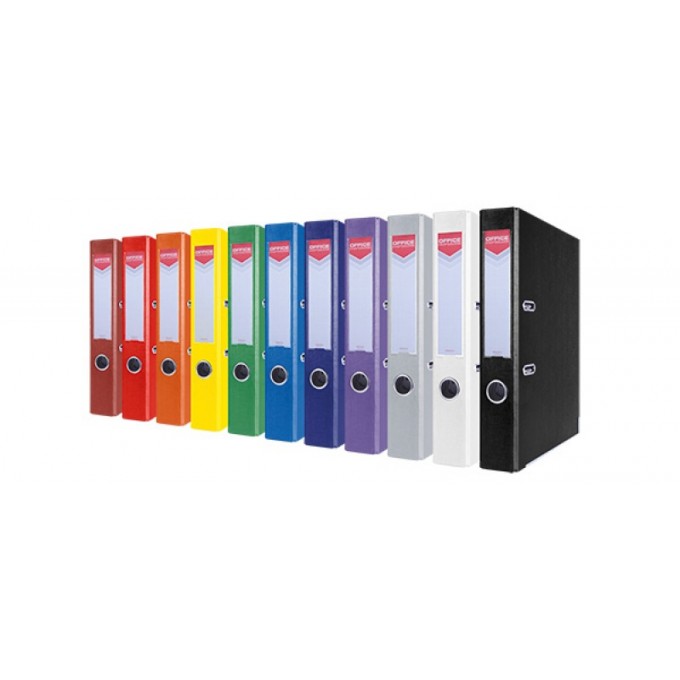 Segregator OFFICE PRODUCTS Officer z szyną, PP, A4/55mm, zielony