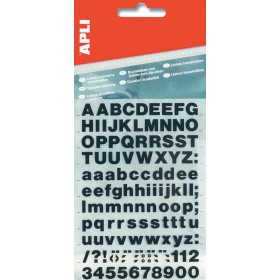 Litery samoprzylepne APLI, 40mm, czarne