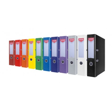 Segregator OFFICE PRODUCTS Officer z szyną, PP, A4/75mm, niebieski