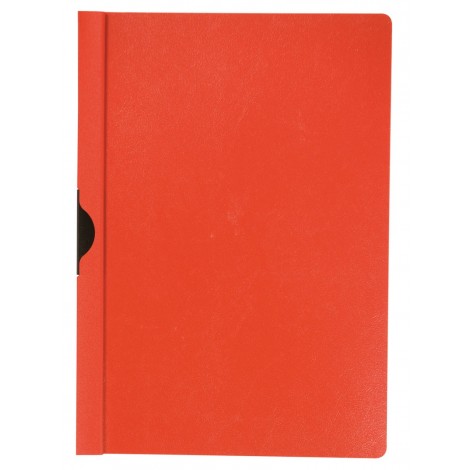 Skoroszyt Q-CONNECT z metalowym klipsem, PP, A4, 200/350mikr., czerwony