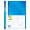 Skoroszyt Q-CONNECT, PP, A4, standard, 120/170mikr., wpinany, niebieski