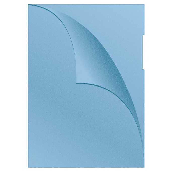 Obwoluta Q-CONNECT typu L, PP, A4, groszkowa, 120mikr., 100szt., niebieska