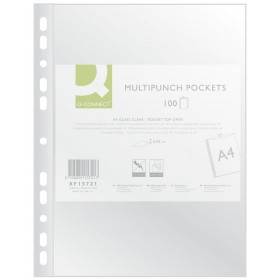 Koszulki na dokumenty Q-CONNECT, PP, A4, krystal, 50mikr., 100szt.