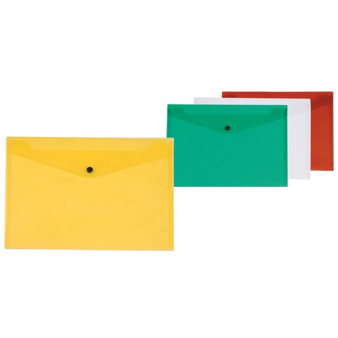 Teczka kopertowa Q-CONNECT zatrzask, PP, A4, 172mikr., transparentna zielona