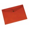 Teczka kopertowa Q-CONNECT zatrzask, PP, A4, 172mikr., transparentna czerwona