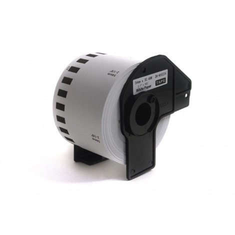 Etykiety JetWorld Zamiennik Brother DK Czarny na Żółtym 54mm*30.48m bez kleju DK-N55224 