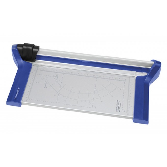 Przycinarka krążkowa Q-CONNECT, A4, dł. cięcia 31cm, niebiesko-srebrna