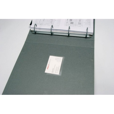 Kieszeń samoprzylepna Q-CONNECT, na wizytówki, rozc. na kr. boku, 60x95mm, 10szt.