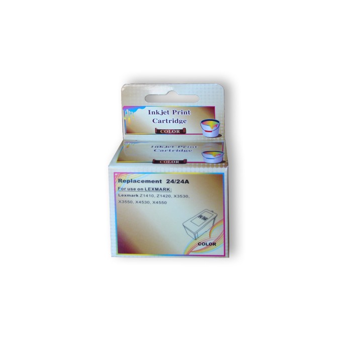 Tusz JetWorld  Trójkolorowy Lexmark 24 zamiennik 018C1524E 