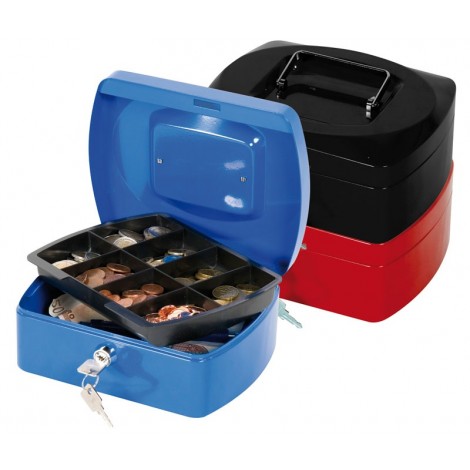 Kasetka na pieniądze Q-CONNECT, średnia, 205x85x160mm, czerwona