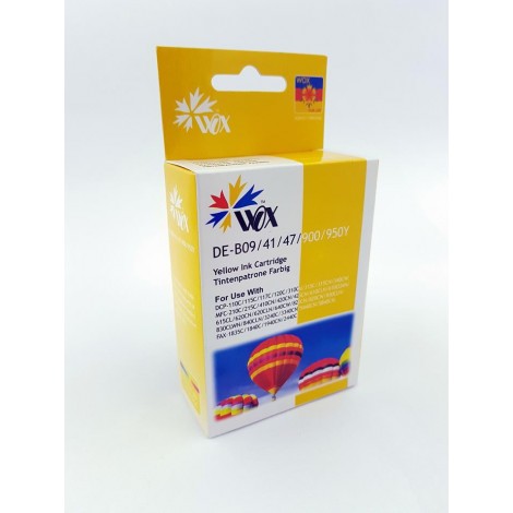 Tusz Wox Yellow BROTHER LC900Y zamiennik LC900Y Tusz Wox Yellow BROTHER LC900Y zamiennik LC900Y