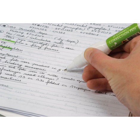 Korektor w piórze Q-CONNECT, metalowa końcówka, 8ml