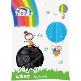 BALON 12&8243 METAL CZARNY Fiorello