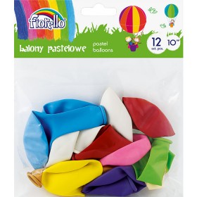 BALON Fiorello Pastel 10&8243  MIX 12 szt.