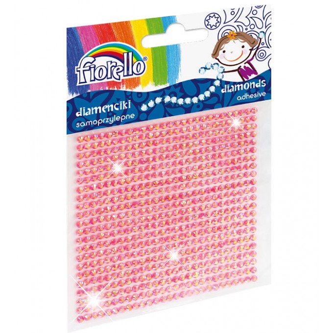 Diamenciki samoprzylepne Fiorello GR- DS04 różowe małe