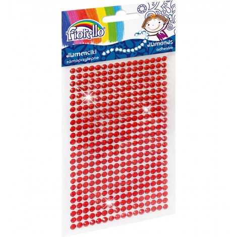 Diamenciki samoprzylepne Fiorello GR-DS039-1 czerwone