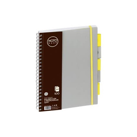 Kołobrulion Grand NOTObook  A4 100 szary kratka