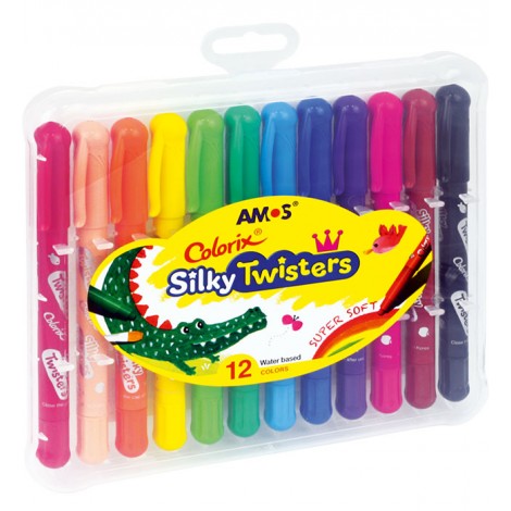 Kredki Silky Twisters AMOS 12kol. CST12