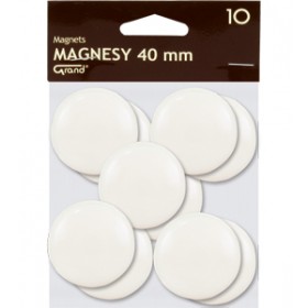 Magnes 40mm GRAND biały