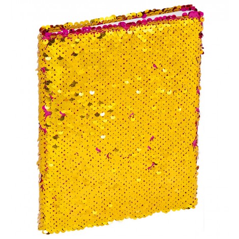 Notatnik z cekinami Grand różowo złoty  A5/96 kartek 80gm- linia