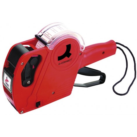 Metkownica Q-CONNECT, jednorzędowa, 8 znaków, czerwona