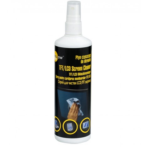 Płyn czyszczący do ekranów 250 ml + mikrofibre 40X40 Yellow One