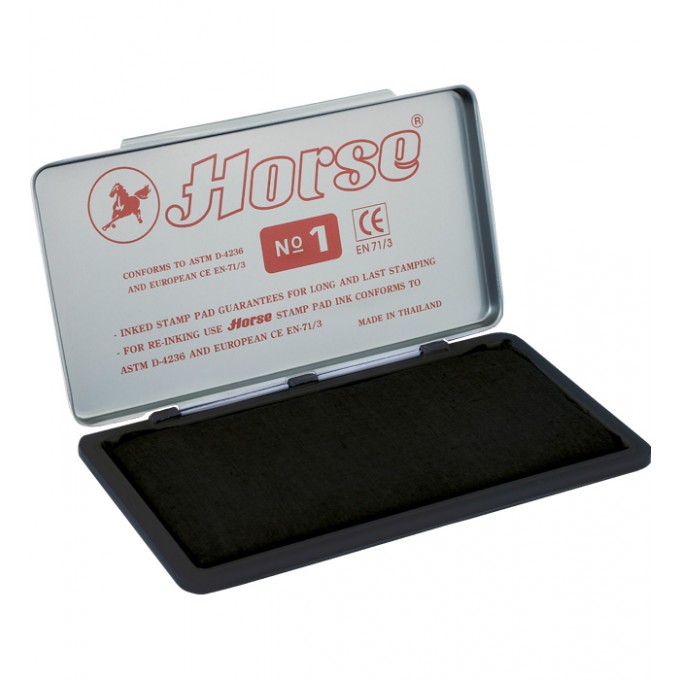 Poduszka do stempli HORSE nr 1 &8211 czarna 150&21574 mm