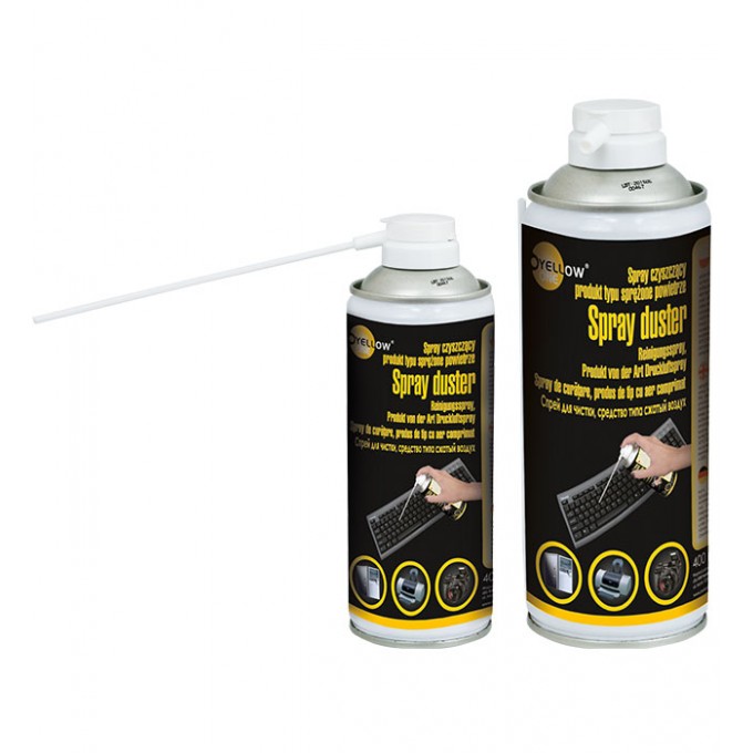 Spray czyszczący produkt typu sprężone powietrze 400 ml Yellow One