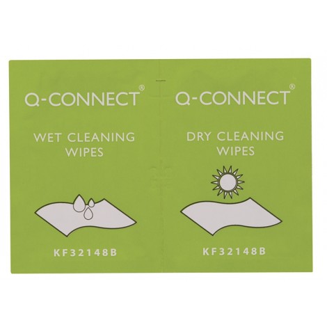 Chusteczki do czyszczenia ekranów TFT/LCD Q-CONNECT, 2x20szt.