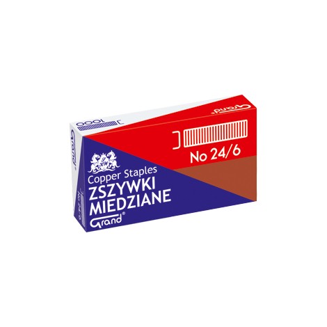 Zszywki MIEDŹ 24/6 GRAND &8211 A&822110
