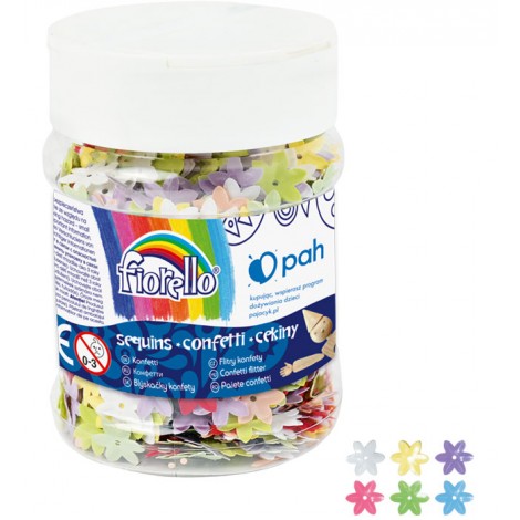 Cekiny confetti GR-C50-14 kwiatek Fiorello słoik 50g