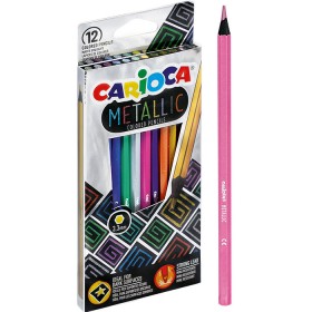Kredki CARIOCA ołówkowe metaliczne 12 kol. (43164)