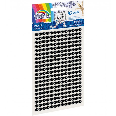 Perełki samoprzylepne FIORELLO GR-PS162-10 czarne