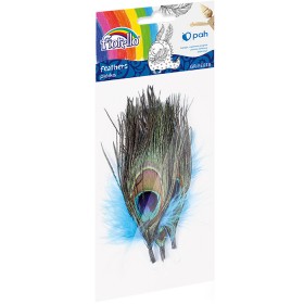 Piórka FIORELLO GR-FE018 pawie oczko 14-16 cm 3 szt.