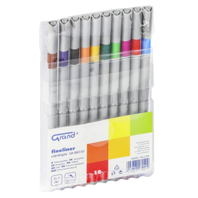 Cienkopis GRAND GR-380-10 10 kol.