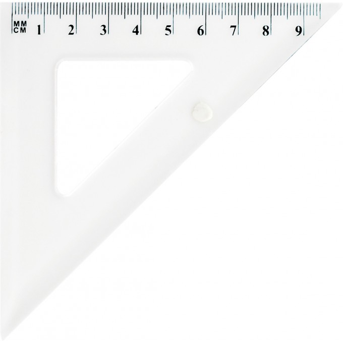 Ekierka szkolna GRAND GR-854T 45/9,5 cm Transparent